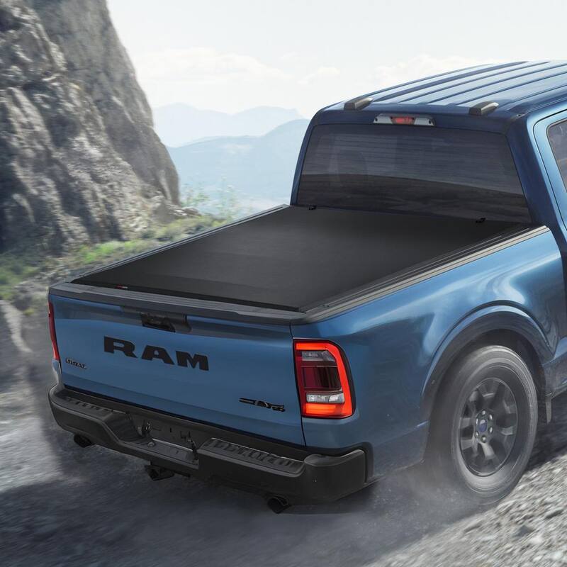 VEVOR Quad-Fold Truck Bed Tonneau Cover, Compatible with 2002-2024 Dodge Ram 1500 (Inclu. Classic & New), 2003-2024 Dodge - ZDSKCHBXGXZDS0LM8V0