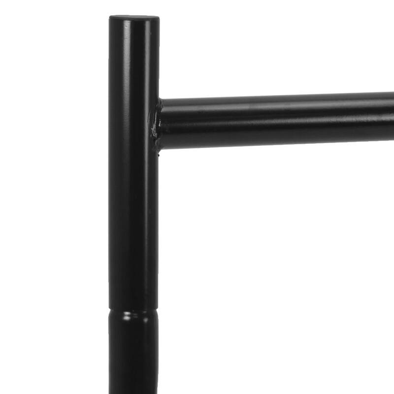 STARK USA 650 lbs. Load Capacity Universal Dual Bar Heavy-Duty Adjustable Cargo Truck Ladder Pick Up Rack in Black - 26500