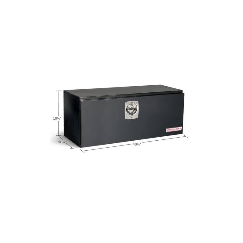 Weather Guard 48.13 Gloss Black Steel Underbody Truck Tool Box - 548-5-02