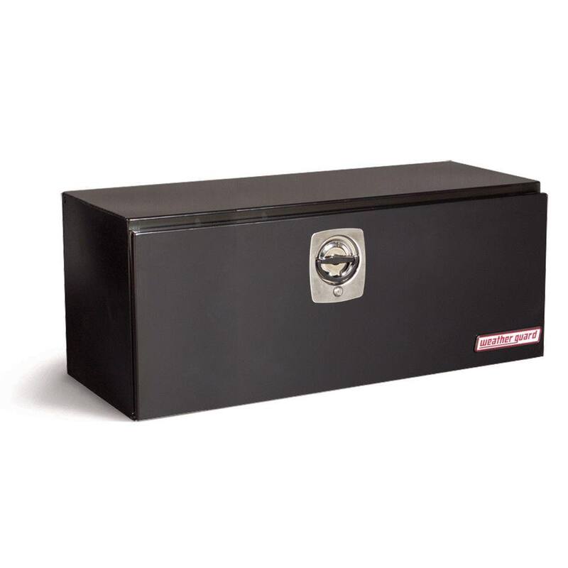 Weather Guard 48.13 Gloss Black Steel Underbody Truck Tool Box - 548-5-02