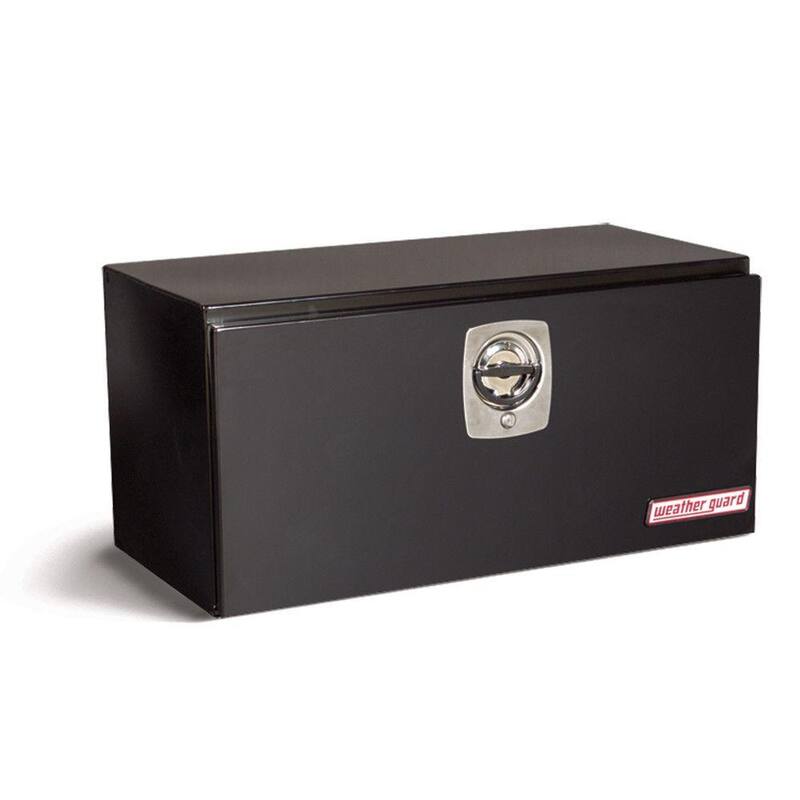 Weather Guard 36.63 Gloss Black Steel Underbody Truck Tool Box - 536-5-02