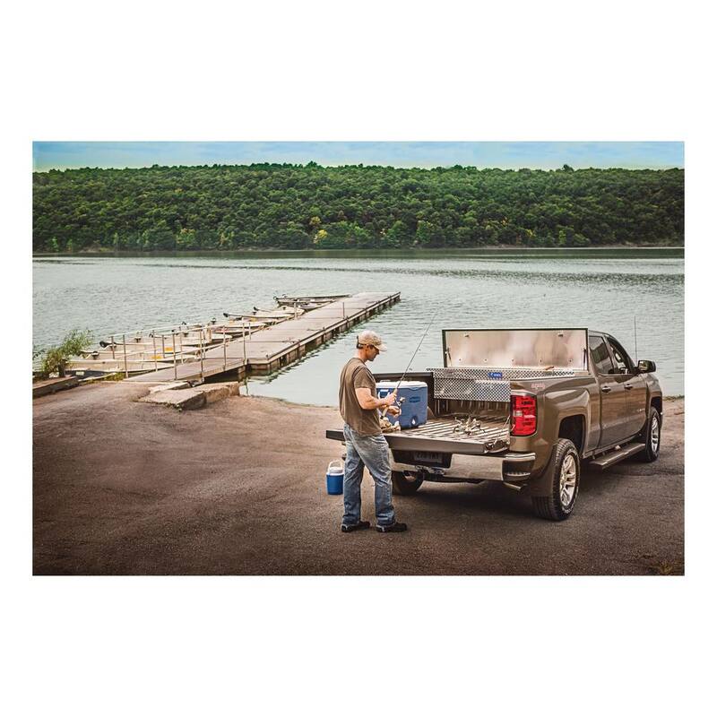 UWS 72 in. Silver Aluminum Low Profile Crossbed Truck Tool Box - EC10611