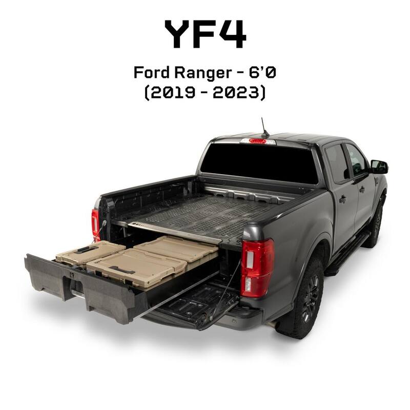 DECKED 6 ft. Bed Length Pick Up Truck Storage System for Ford Ranger (2019-2023) - YF4