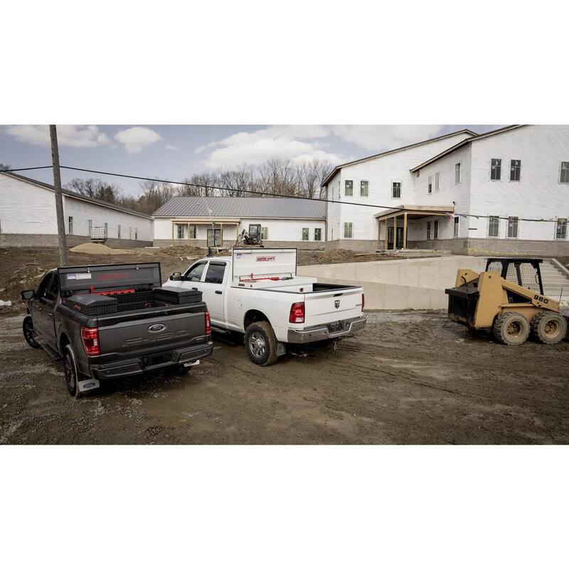 Weather Guard 72 in. Gloss Black Steel Full Size Crossbed Truck Tool Box - 116-5-03