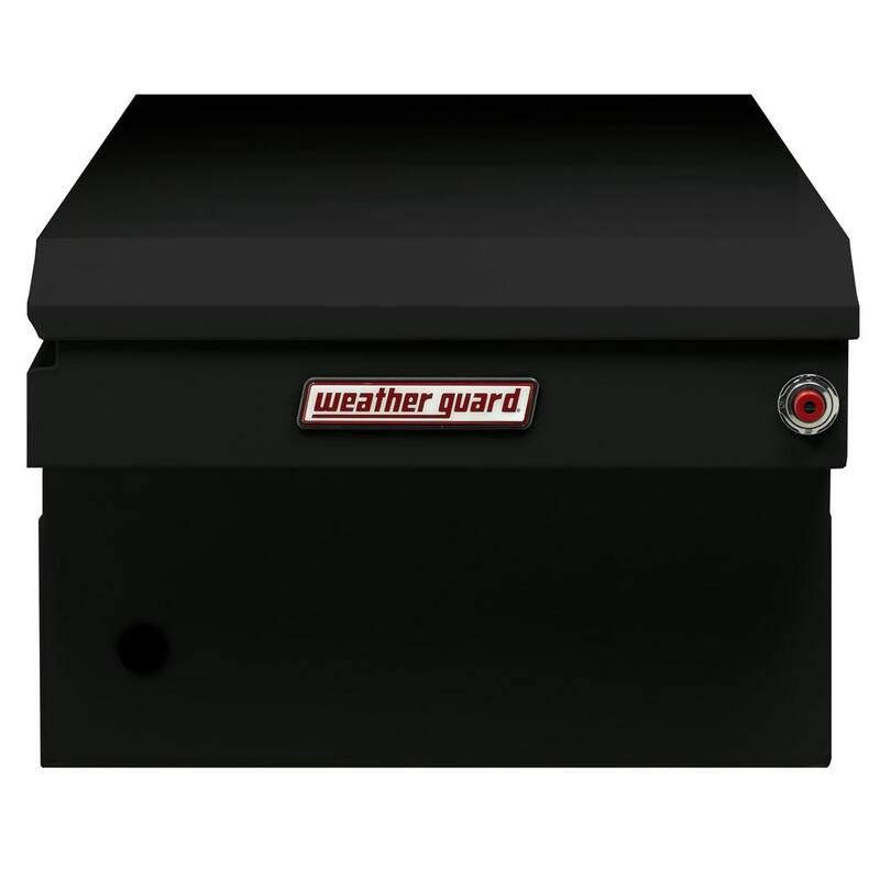Weather Guard 72 in. Gloss Black Steel Full Size Crossbed Truck Tool Box - 116-5-03