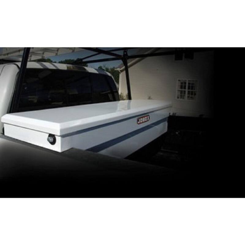 Crescent Jobox 71 in. White Steel Full Size Crossover Single Lid Truck Tool Box with Pushbutton Gear-Lock - PSC1455000