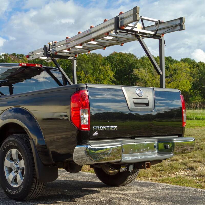Elevate Outdoor 250 lbs. Adjustable No-Drill Steel Ladder Rack - NDSLR