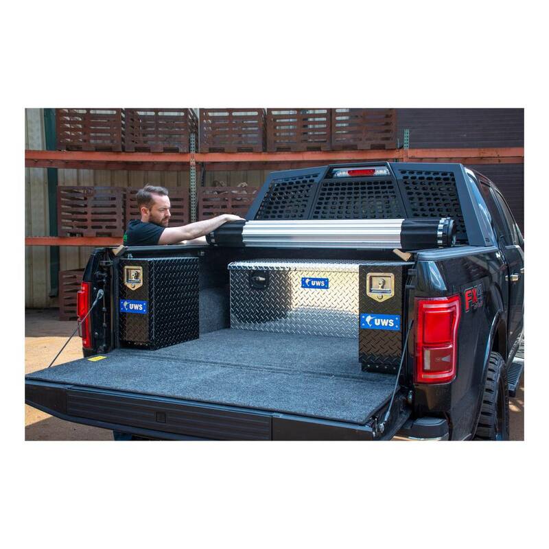 UWS Bright Aluminum Secure Lock 48" Under Tonneau Chest Box (Heavy Packaging) - EC20501