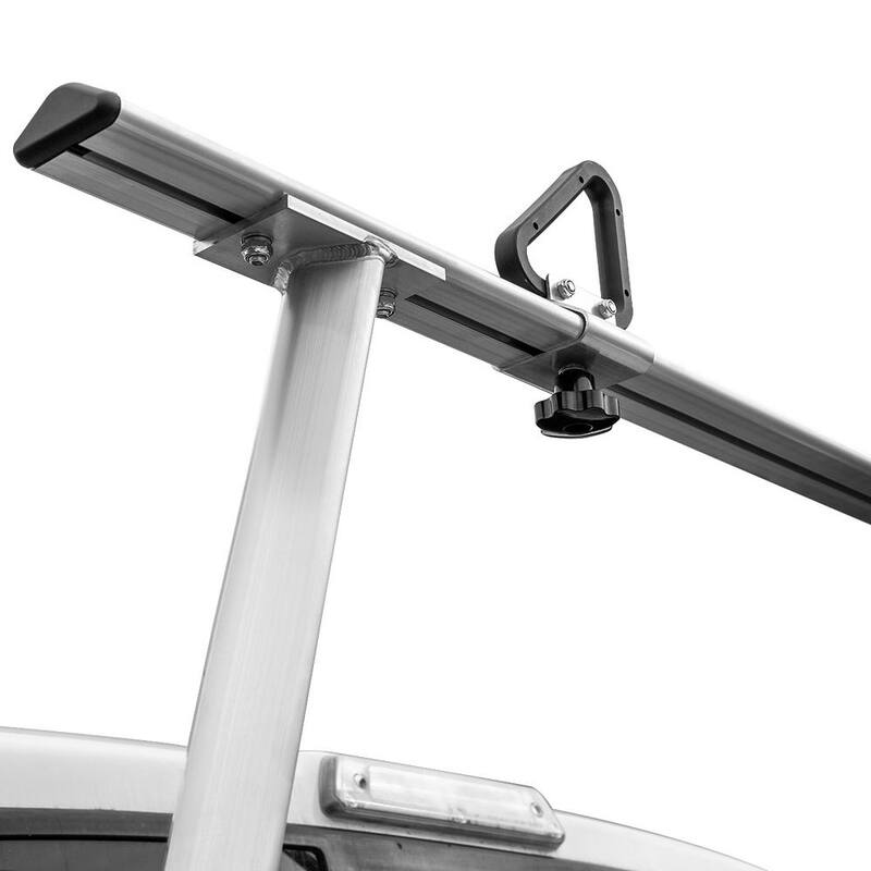 STARK USA 40 lbs. Aluminum Adjustable Pickup Truck Ladder Racks (Maximum 1,000 lbs. Weight Capacity) - 26507-H1