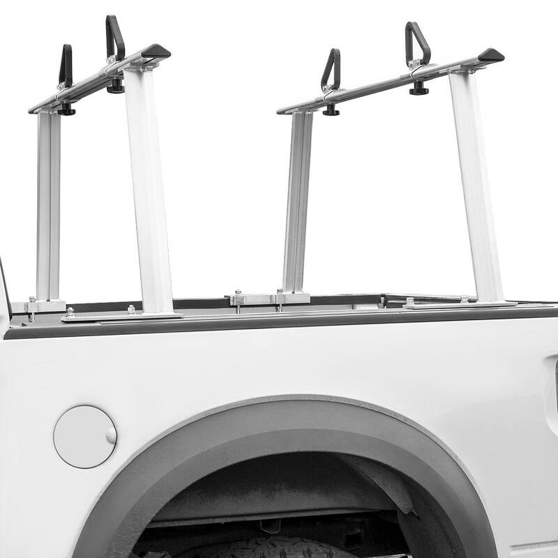 STARK USA 40 lbs. Aluminum Adjustable Pickup Truck Ladder Racks (Maximum 1,000 lbs. Weight Capacity) - 26507-H1