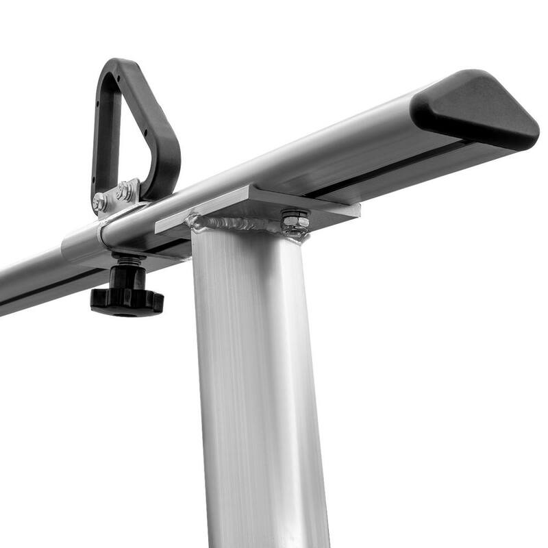 STARK USA 40 lbs. Aluminum Adjustable Pickup Truck Ladder Racks (Maximum 1,000 lbs. Weight Capacity) - 26507-H1