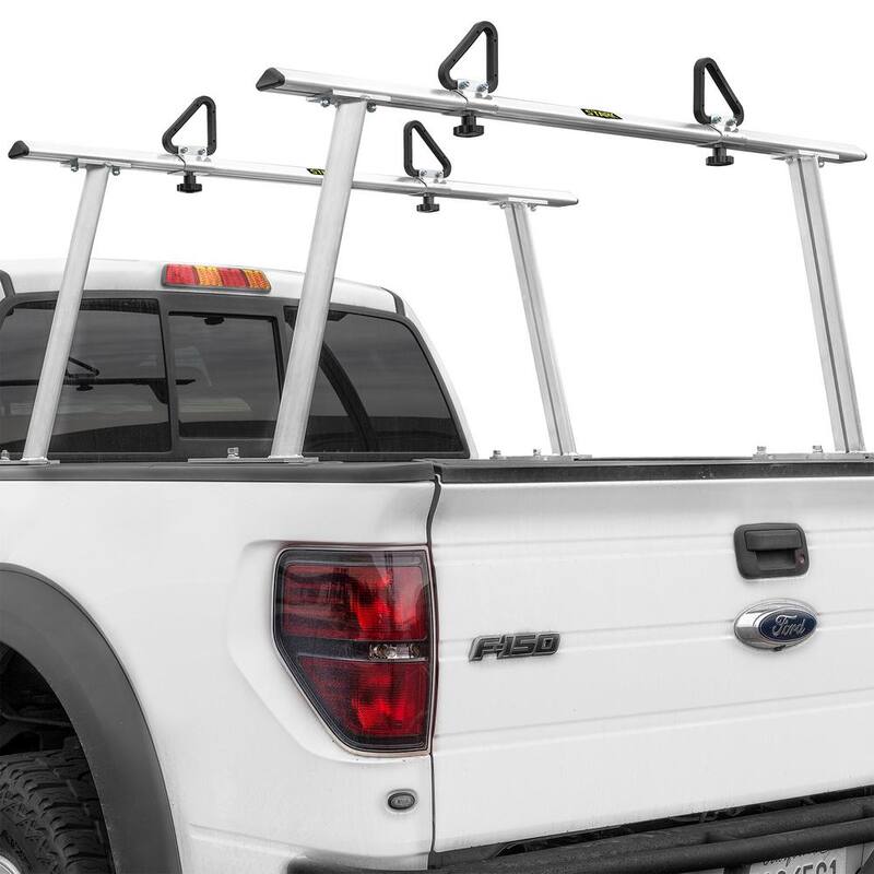 STARK USA 40 lbs. Aluminum Adjustable Pickup Truck Ladder Racks (Maximum 1,000 lbs. Weight Capacity) - 26507-H1