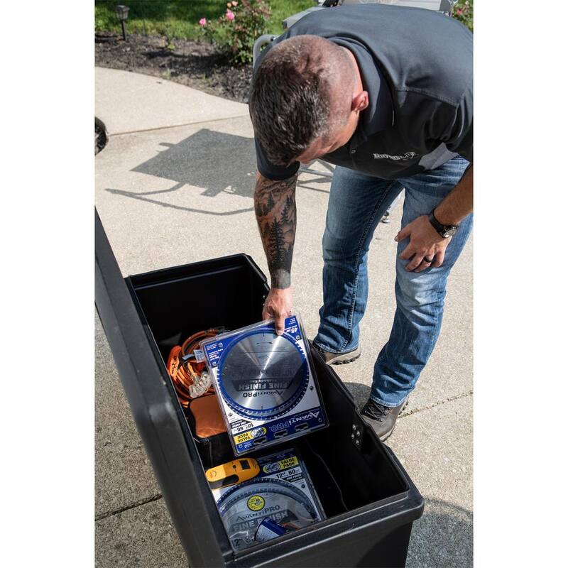 Buyers Products Company 26 in. x 23 in. x 51 in. Matte Black Plastic All-Purpose Truck Tool Box Chest - 1712255