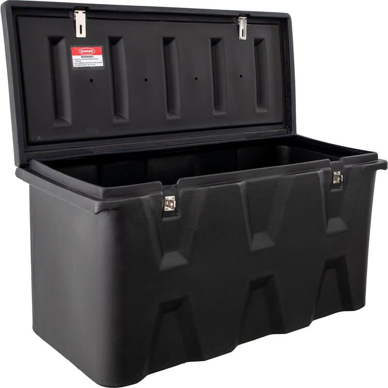 Buyers Products Company 26 in. x 23 in. x 51 in. Matte Black Plastic All-Purpose Truck Tool Box Chest - 1712255