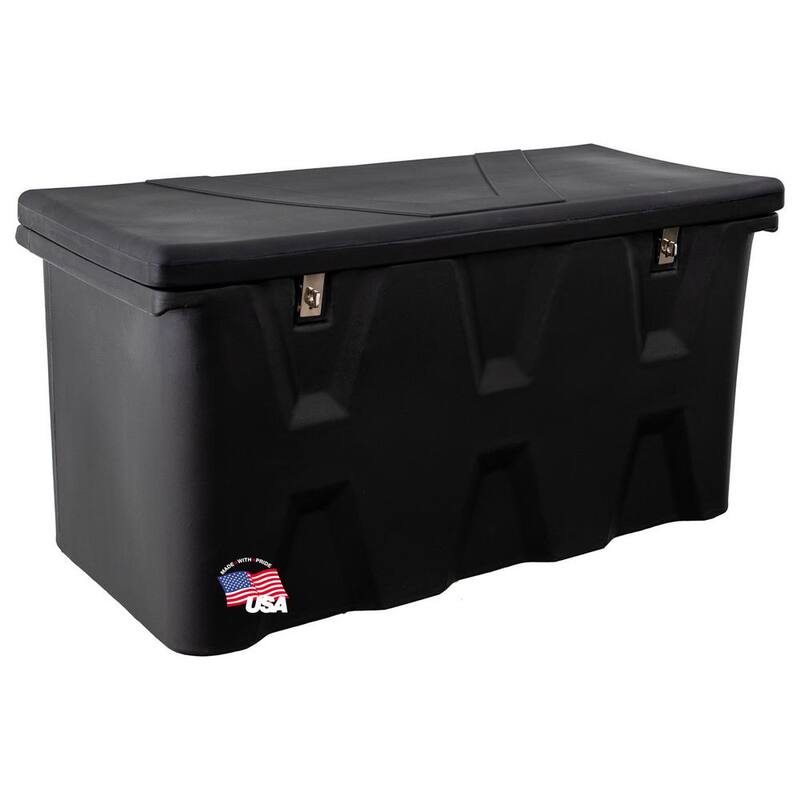 Buyers Products Company 26 in. x 23 in. x 51 in. Matte Black Plastic All-Purpose Truck Tool Box Chest - 1712255
