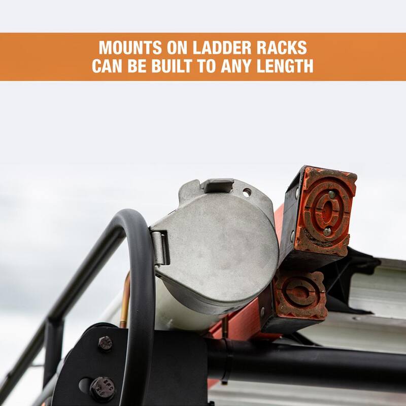 Buyers Products Company 4 in. Dia. PVC Conduit Carrier Tube Pipe Holder Mounting Kit for Work Vans and Utility Vehicles - CC400