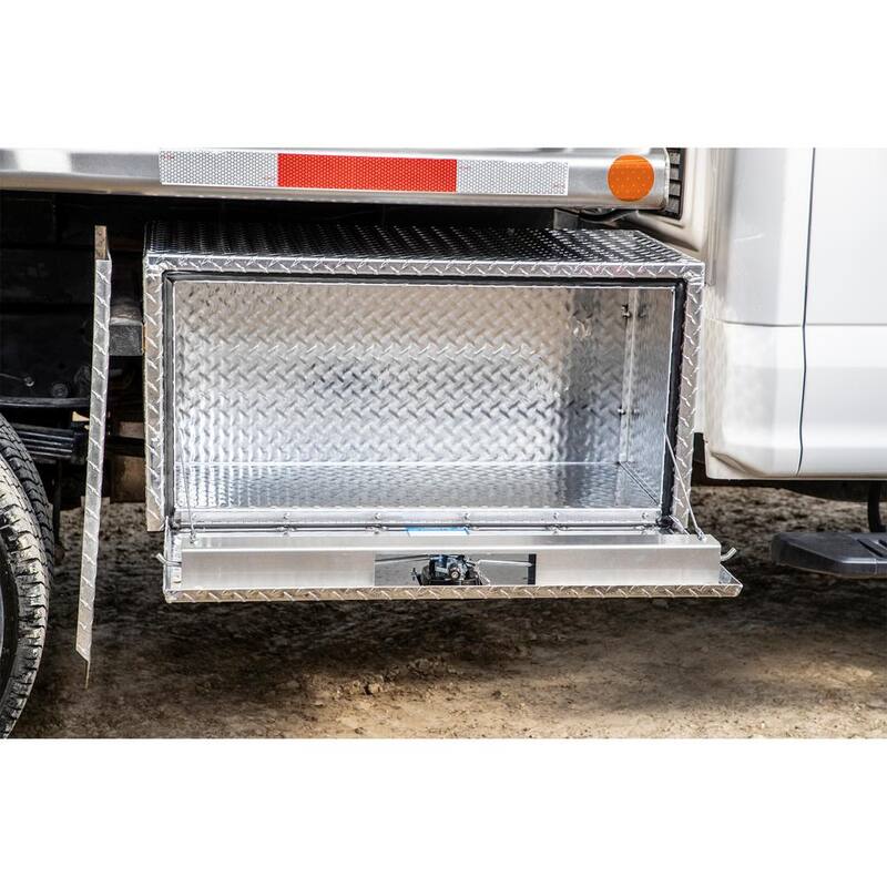 Buyers Products Company 18 in. x 18 in. x 36 in. Diamond Plate Tread Aluminum Underbody Truck Tool Box - 1735105