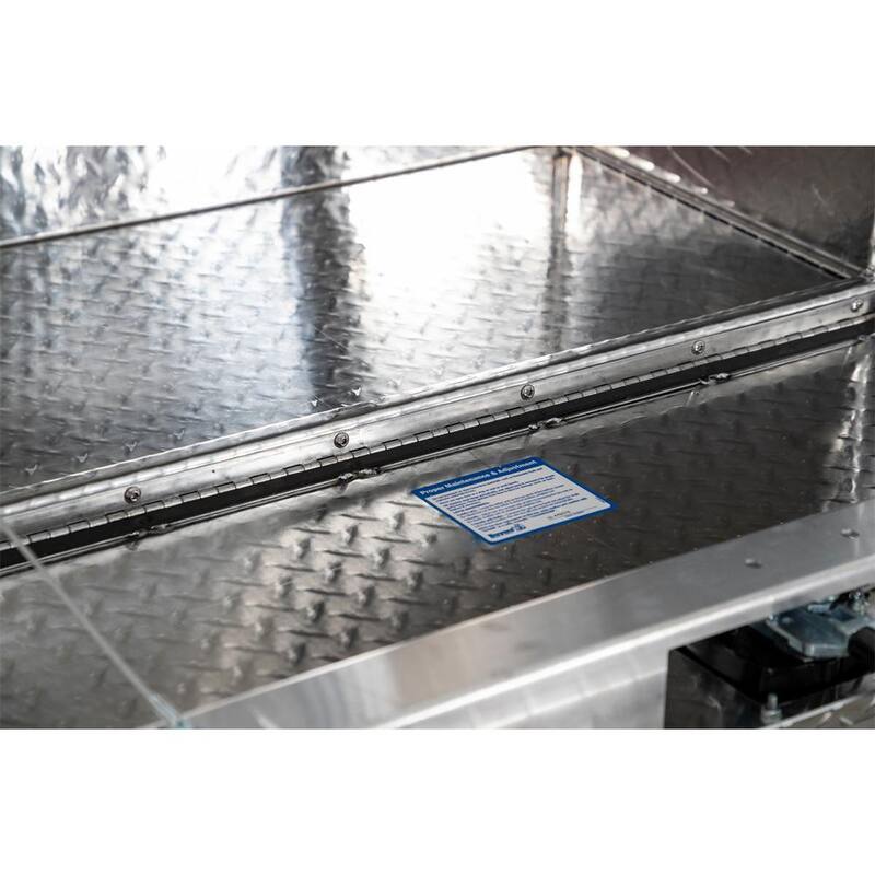 Buyers Products Company 18 in. x 18 in. x 36 in. Diamond Plate Tread Aluminum Underbody Truck Tool Box - 1735105