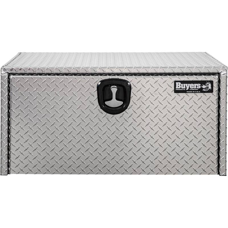 Buyers Products Company 18 in. x 18 in. x 36 in. Diamond Plate Tread Aluminum Underbody Truck Tool Box - 1735105