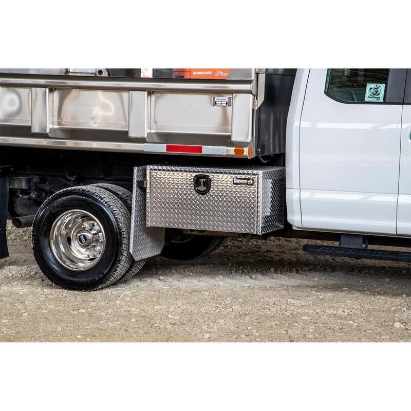 Buyers Products Company 18 in. x 18 in. x 36 in. Diamond Plate Tread Aluminum Underbody Truck Tool Box - 1735105