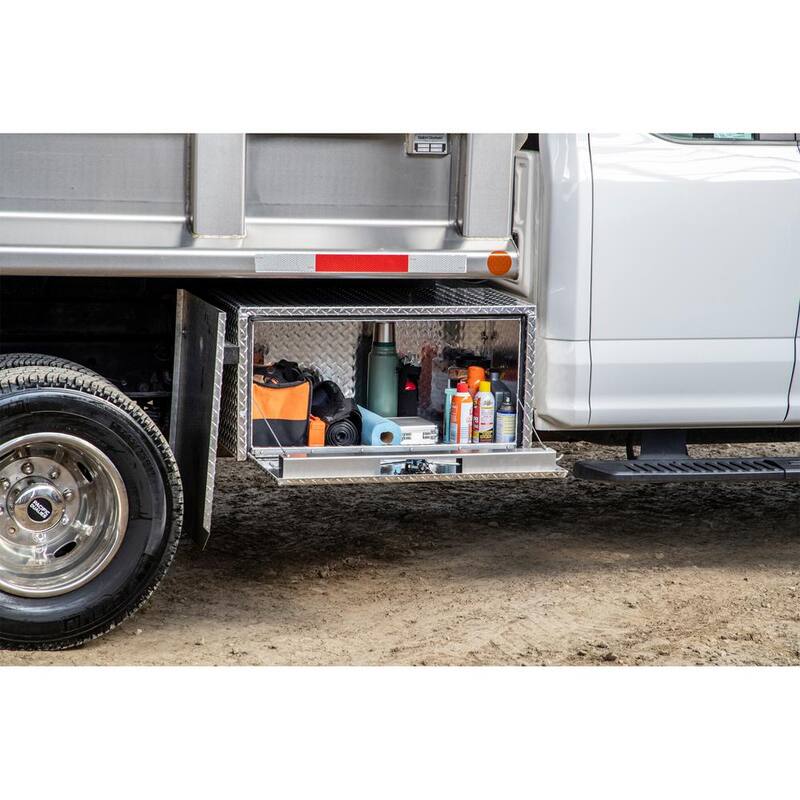 Buyers Products Company 18 in. x 18 in. x 36 in. Diamond Plate Tread Aluminum Underbody Truck Tool Box - 1735105