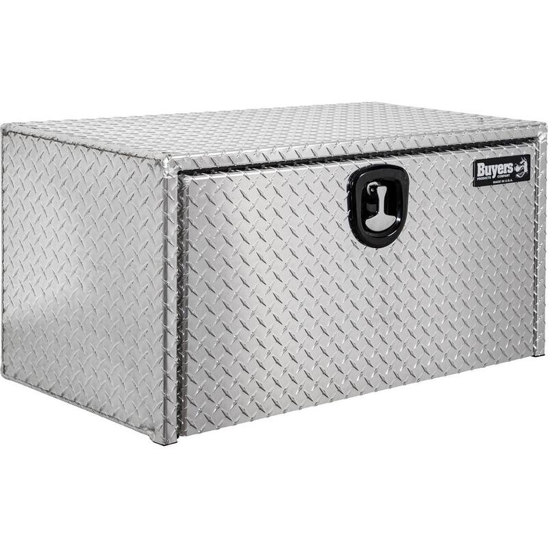 Buyers Products Company 18 in. x 18 in. x 36 in. Diamond Plate Tread Aluminum Underbody Truck Tool Box - 1735105
