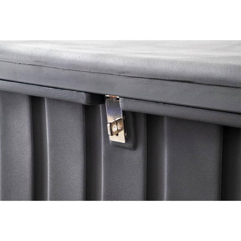 Buyers Products Company 23 in. x 25 in. x 77 in. Matte Black Plastic All-Purpose Truck Tool Box Chest - 1712260