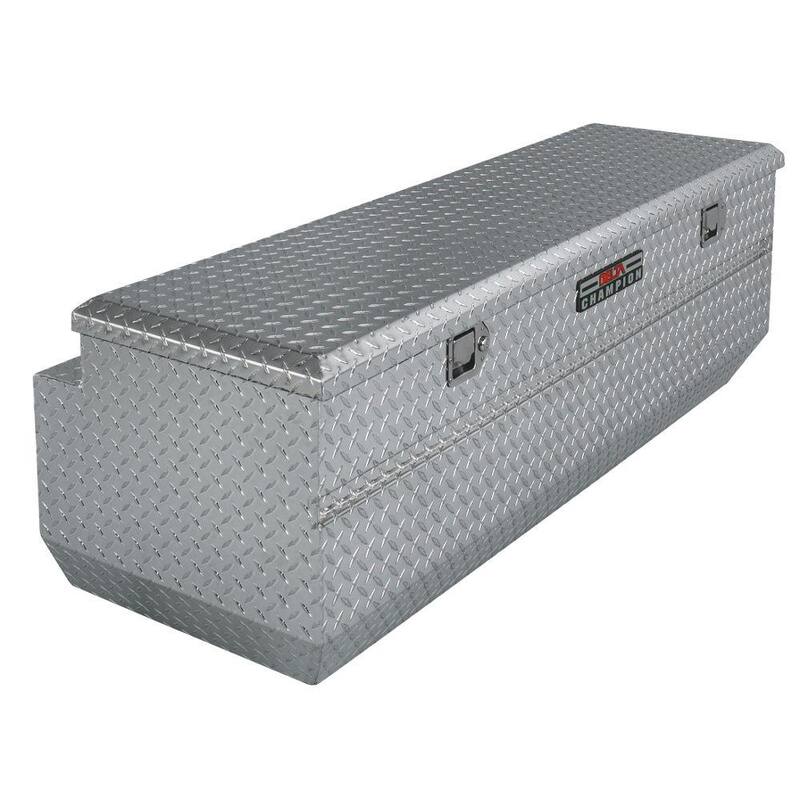 Crescent Jobox 61 in. Diamond Plate Aluminum Full Size Gear-Lock Truck Tool Box Chest with Gear-Lock Latch - 1-350000