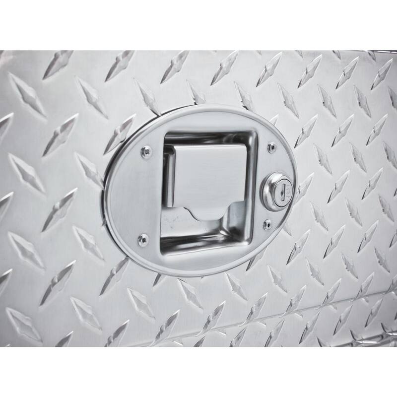 Crescent Jobox 61 in. Diamond Plate Aluminum Full Size Gear-Lock Truck Tool Box Chest with Gear-Lock Latch - 1-350000