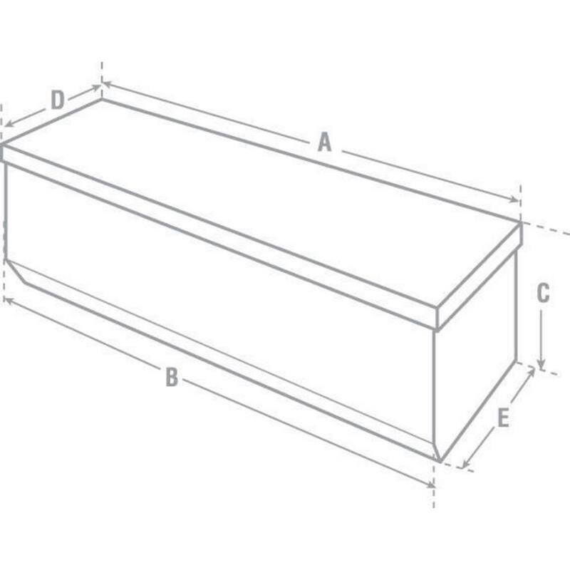 Crescent Jobox 61 in. Diamond Plate Aluminum Full Size Gear-Lock Truck Tool Box Chest with Gear-Lock Latch - 1-350000