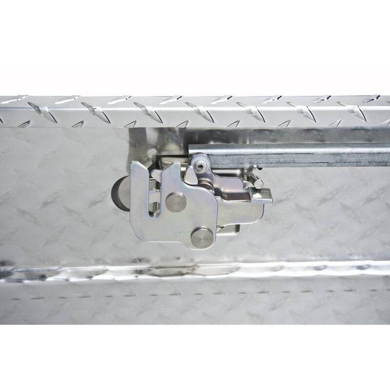 Crescent Jobox 61 in. Diamond Plate Aluminum Full Size Gear-Lock Truck Tool Box Chest with Gear-Lock Latch - 1-350000