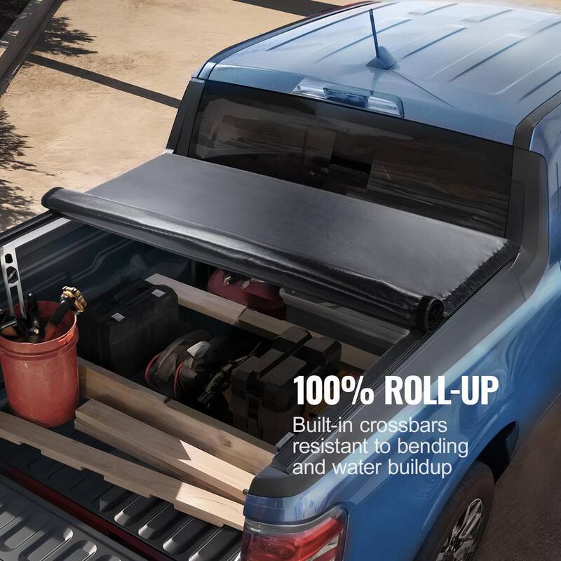 VEVOR Truck Bed Cover Roll Up Truck Bed Tonneau Cover Compatible with 2009-2024 Ford F-150 Styleside Bed for 5.5 x 5.4 ft. Bed - JQSKCHBXGJQSDHHE9V0