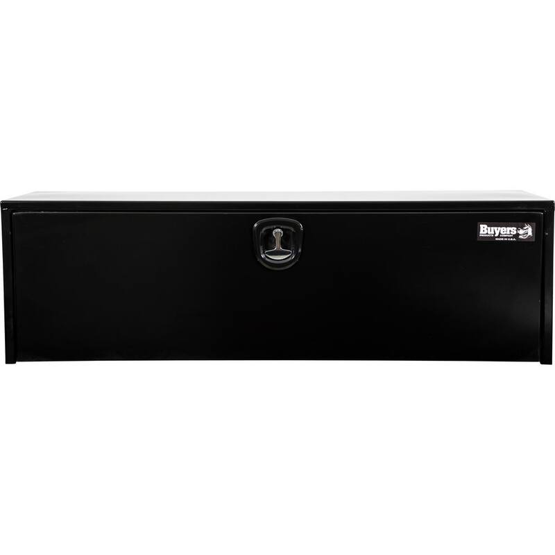 Buyers Products 18 x 18 x 60 in. Black Steel Underbody Truck Box With 3-Point Latch - 1732315
