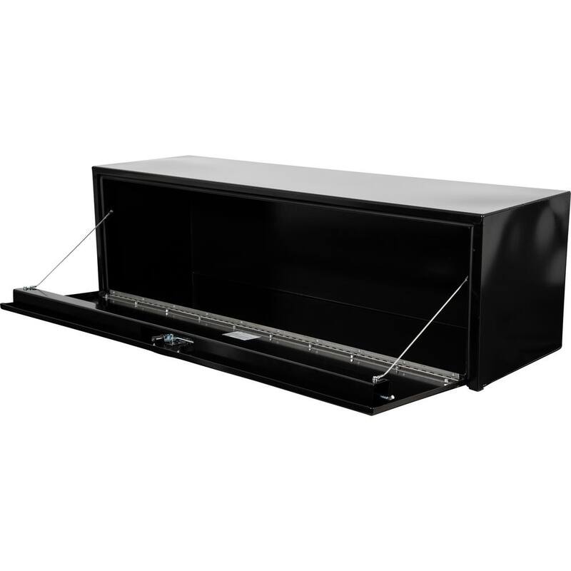 Buyers Products 18 x 18 x 60 in. Black Steel Underbody Truck Box With 3-Point Latch - 1732315