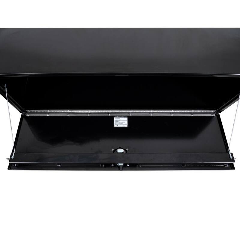 Buyers Products 18 x 18 x 60 in. Black Steel Underbody Truck Box With 3-Point Latch - 1732315