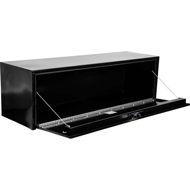 Buyers Products 18 x 18 x 60 in. Black Steel Underbody Truck Box With 3-Point Latch - 1732315