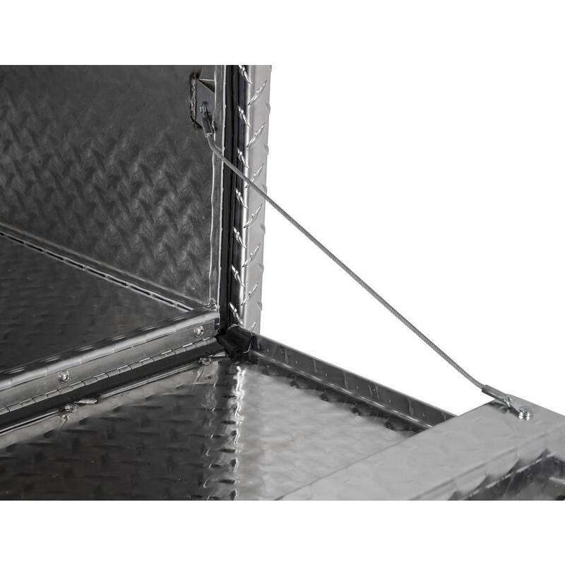 Buyers Products Company 14 in. x 12 in. x 24 in. Diamond Plate Tread Aluminum Underbody Truck Tool Box - 1705150