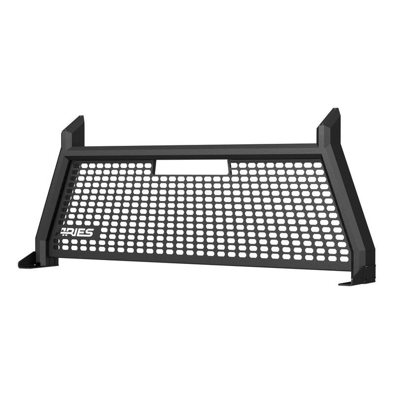 Aries AdvantEDGE Black Aluminum Headache Rack, Select Chevrolet Silverado, GMC Sierra - 1110104