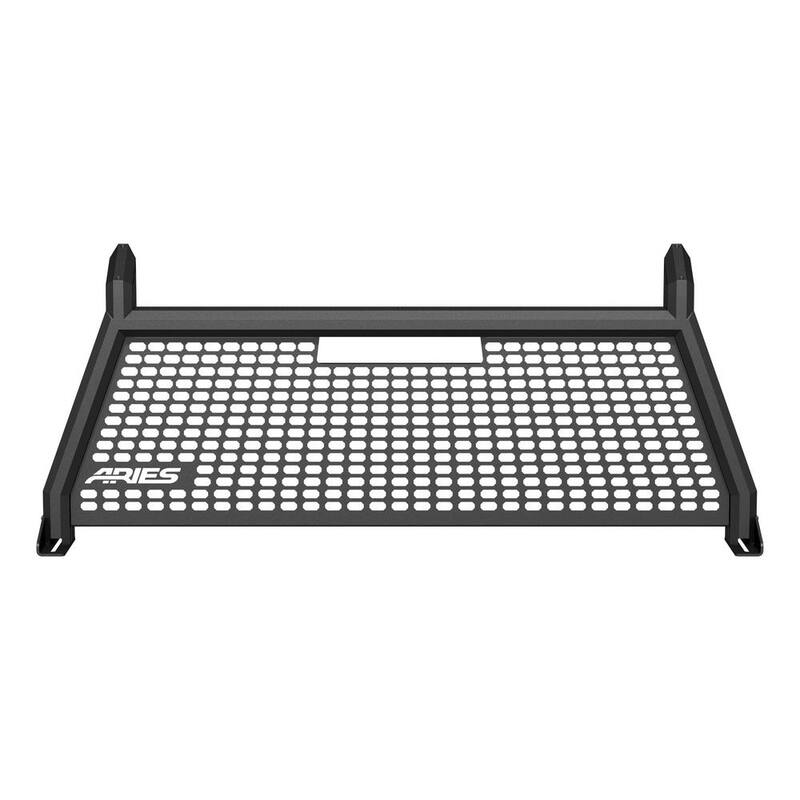 Aries AdvantEDGE Black Aluminum Headache Rack, Select Chevrolet Silverado, GMC Sierra - 1110104