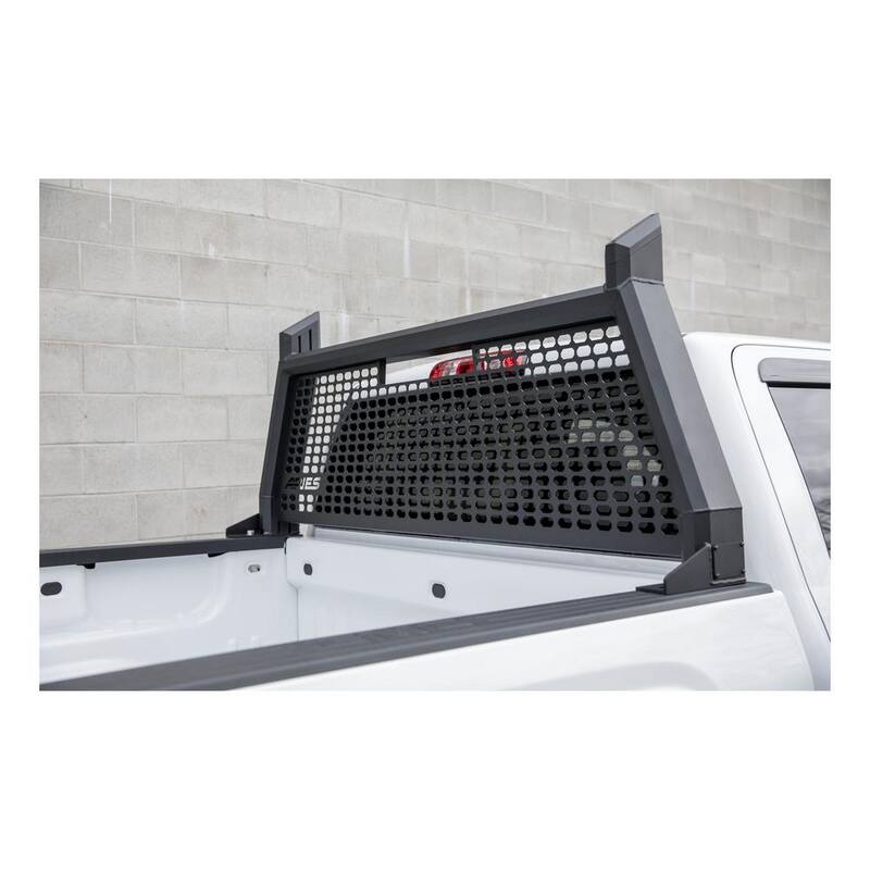 Aries AdvantEDGE Black Aluminum Headache Rack, Select Chevrolet Silverado, GMC Sierra - 1110104
