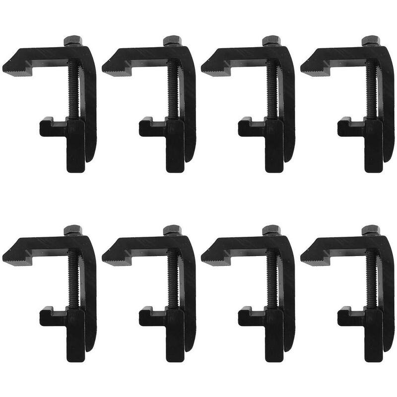 CALHOME Cap Topper Mounting Clamps for Track System Truck Rack Camper Shell No-Drilling Installation (Set of 8) - %Clamps -K(8pcs)***3LBS