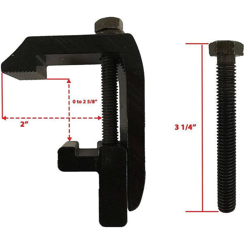 CALHOME Cap Topper Mounting Clamps for Track System Truck Rack Camper Shell No-Drilling Installation (Set of 8) - %Clamps -K(8pcs)***3LBS