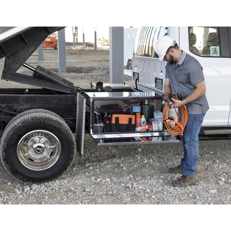 Buyers Products Company 18 in. x 18 in. x 36 in. Stainless Steel Underbody Truck Tool Box with Stainless Steel Door - 1702655