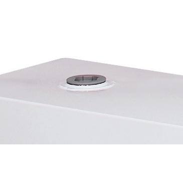Crescent Jobox Low-Profile L-Shaped Steel Liquid Transfer Tank in White - 487000