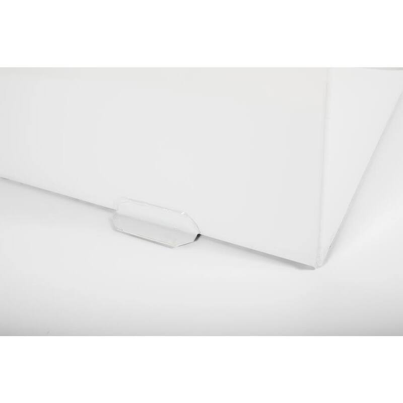 Crescent Jobox Low-Profile L-Shaped Steel Liquid Transfer Tank in White - 487000