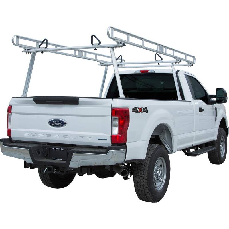 Buyers Products Company 800 lbs. Capacity Clear Anodized Aluminum Truck Ladder Rack - 1501400
