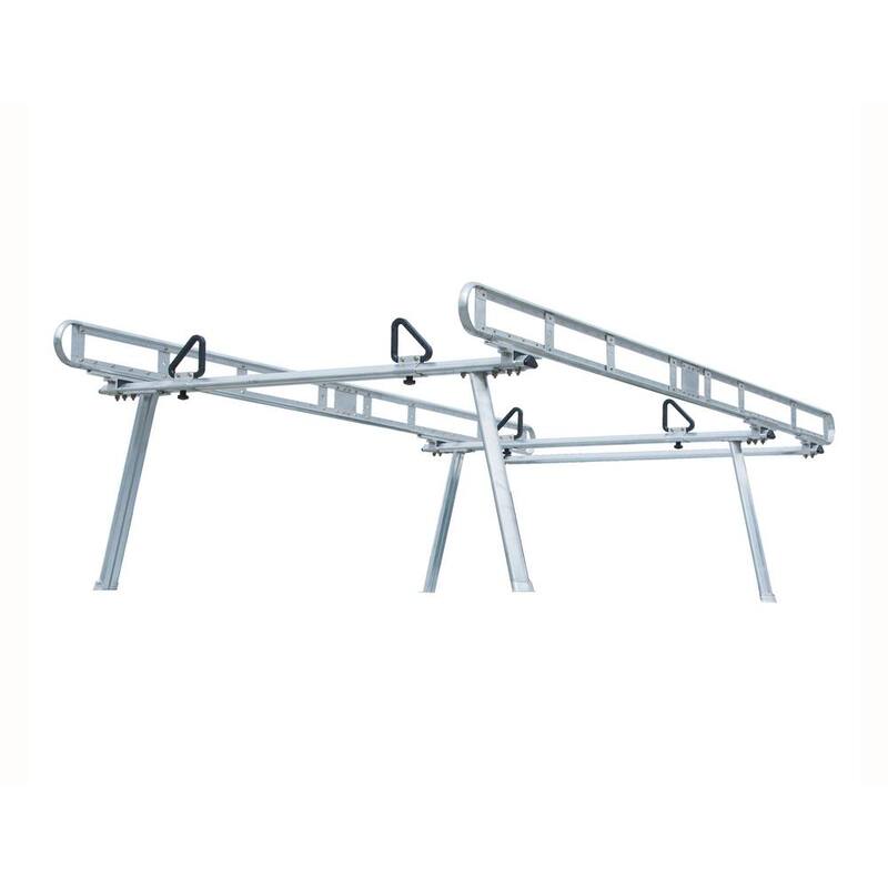 Buyers Products Company 800 lbs. Capacity Clear Anodized Aluminum Truck Ladder Rack - 1501400