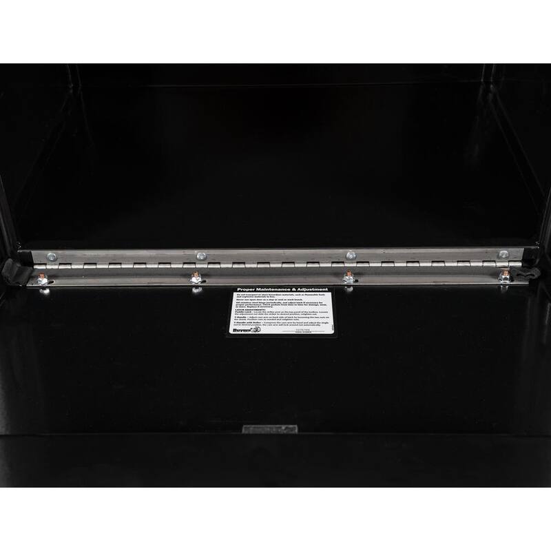 Buyers Products Company 18 in. x 18 in. x 24 in. Gloss Black Steel Underbody Truck Tool Box - 1732300