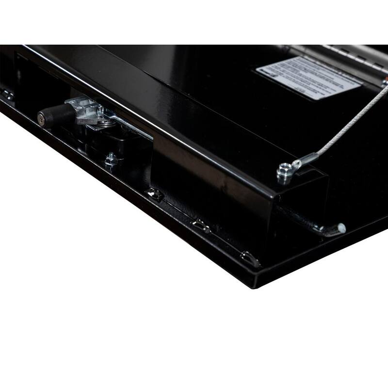 Buyers Products Company 18 in. x 18 in. x 24 in. Gloss Black Steel Underbody Truck Tool Box - 1732300