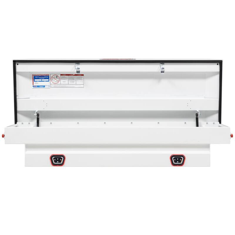 Weather Guard 62.5 in. White Steel Compact Crossover Truck Tool Box - 156-3-04
